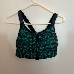Fabletics Adjustable Zip Up Sports Bra